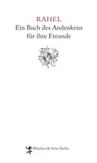 Rahel. Buch des Andenkens